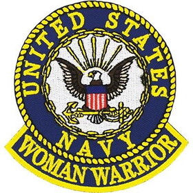 Eagle Emblems PM0789 Patch-Usn Woman Warrior (3-5/8")