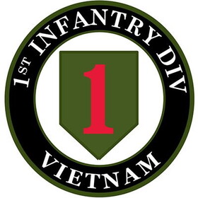 Eagle Emblems PM0795 Patch-Vietnam,Army,001St Div (3-1/16")