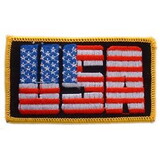 Eagle Emblems PM0804 Patch-Flag, Usa, Letters (3-1/2