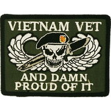 Eagle Emblems PM0806 Patch-Vietnam, Damn Proud (3-1/2