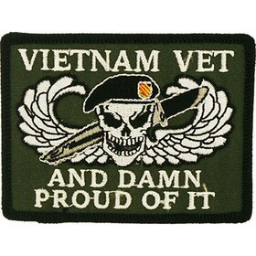 Eagle Emblems PM0806 Patch-Vietnam,Damn Proud (3-1/2")