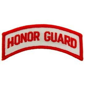 Eagle Emblems PM0820 Patch-Tab, Honor Guard (Red/Wht) (3-1/2")
