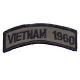 Eagle Emblems PM0821 Patch-Vietnam, Tab, 1960 (Subdued) (3-1/2