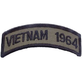 Eagle Emblems PM0825 Patch-Vietnam,Tab,1964 (SUBDUED), (3-1/2"x1")