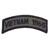 Eagle Emblems PM0826 Patch-Vietnam, Tab, 1965 (Subdued) (3-1/2