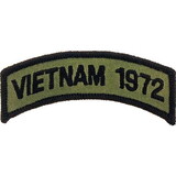 Eagle Emblems PM0832 Patch-Vietnam,Tab,1972 (SUBDUED), (3-1/2