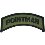 Eagle Emblems PM0841 Patch-Army, Tab, Pointman (Subdued) (3-1/2