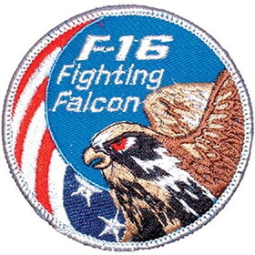Eagle Emblems PM0845 Patch-Usaf,F-016,Fight.Falcon (3-1/16")