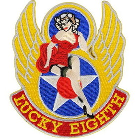 Eagle Emblems PM0848 Patch-Nose Art,Lucky Eigh (3-1/2")