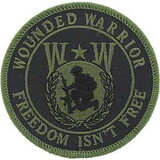 Eagle Emblems PM0854 Patch-Wounded Warrior, Od (Subdued) (3-1/2