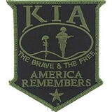 Eagle Emblems PM0855 Patch-Kia America Rememb. (Subdued) (3-1/2