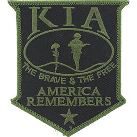 Eagle Emblems PM0855 Patch-Kia America Remembers (SUBDUED), (3-1/2")