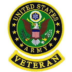 Eagle Emblems PM0859 Patch-Army Symbol, Veteran (3-1/2")
