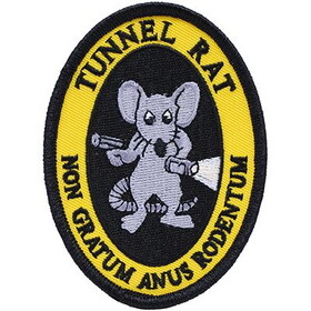 Eagle Emblems PM0861 Patch-Vietnam,Tunnel Rat (3-1/2")
