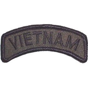 Eagle Emblems PM0865 Patch-Vietnam,Tab (SUBDUED), (3-1/2"x1")