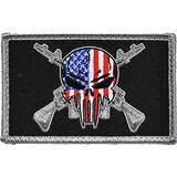 Eagle Emblems PM0883V Patch-Sniper Skull/Rifles (Velcro), (3-1/2