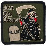Eagle Emblems PM0884 Patch-Fear The Reaper (Subdued) (3