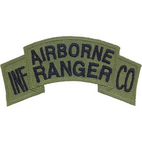 Eagle Emblems PM0891 Patch-Army,Tab,Ranger Abn (SUBDUED), (3-3/4"x1-1/4")