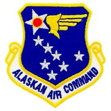 Eagle Emblems PM0930 Patch-Usaf,Alaskan Air Cm (SHIELD), (3-1/16
