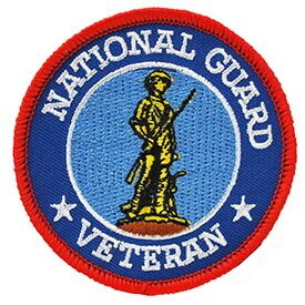 Eagle Emblems PM0965 Patch-National Guard,Veteran (3-1/16")