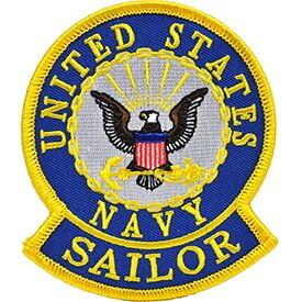 Eagle Emblems PM0974 Patch-Usn Logo, Sailor (3")