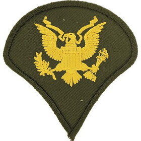 Eagle Emblems PM1004 Patch-Army,E4,Spec-4 (PAIR) DRESS GREEN, (3" wide)