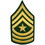 Eagle Emblems PM1010 Patch-Army, E9, Sgt.Major (Pair) Dress Green (3")