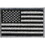 Eagle Emblems PM1107V Patch-Flag,Usa,Blk/Slv (L) (3-3/8"x2")