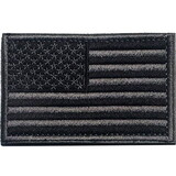 Eagle Emblems PM1108V Patch-Flag, Usa, Blk/Blk (L), (Velcro) 