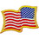 Eagle Emblems PM1115 Patch-Flag Usa, Wavy, Gold (Right Arm) (2-1/4"X3-1/4")
