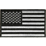 Eagle Emblems PM1119 Patch-Flag, Usa, Blk/Wht (L)