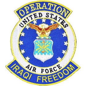Eagle Emblems PM1168 Patch-Iraqi Freed.Usaf (4")