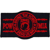 Eagle Emblems PM1218 Patch-Pow*Mia, Bring'Em Hm (Red) (4-1/4