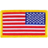 Eagle Emblems PM1302V Patch-Flag, Usa, Gold V (R)