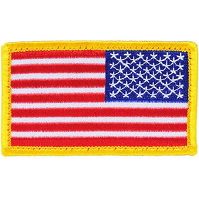 Eagle Emblems PM1302V Patch-Flag,Usa,Gold V (R) (3-3/8"x2")