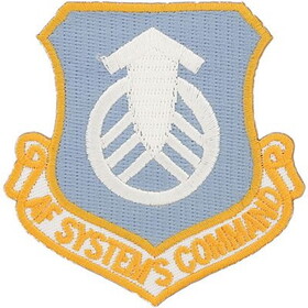 Eagle Emblems PM1330 Patch-Usaf,Systems Cmd. (SHIELD), (3-1/16")