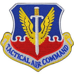 Eagle Emblems PM1331 Patch-Usaf,Tact.Air Cmd. (SHIELD), (3-1/16")