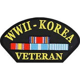 Eagle Emblems PM1339 Patch-Wwii, Hat W/Korea (3