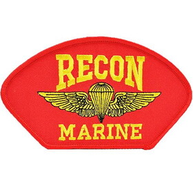 Eagle Emblems PM1353 Patch-Usmc,Hat,Recon,Red (5-1/4"x3")