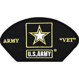 Eagle Emblems PM1357 Patch-Army,Hat,Veteran (5-1/4"x3")