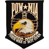 Eagle Emblems PM1366 Patch-Pow*Mia, Their War (4-1/4