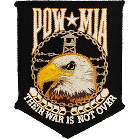 Eagle Emblems PM1366 Patch-Pow*Mia,Their War (4-1/4")