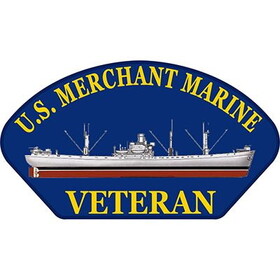 Eagle Emblems PM1382 Patch-Uss,Merchant Marine (5-1/4"x3")