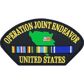Eagle Emblems PM1394 Patch-Hat,Operation Joint ENDEAVOR, (5-1/4"x3")