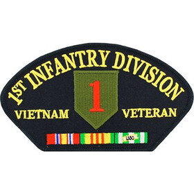 Eagle Emblems PM1408 Patch-Viet,Hat,Army,001St Div INF., (5-1/4"x3")