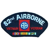 Eagle Emblems PM1418 Patch-Viet,Hat,Army,082Nd ABN, (5-1/4