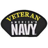 Eagle Emblems PM1426 Patch-Usn,Hat,America'S Navy Veteran, (5-1/4