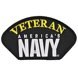Eagle Emblems PM1426 Patch-Usn,Hat,America&#039;S Navy Veteran, (5-1/4"x3")