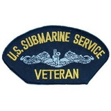Eagle Emblems PM1428 Patch-Usn, Hat, Submarine Svc.Veteran (3