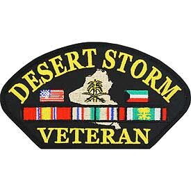 Eagle Emblems PM1448 Patch-Dest.Storm,Hat,Veteran (5-1/4"x3")
